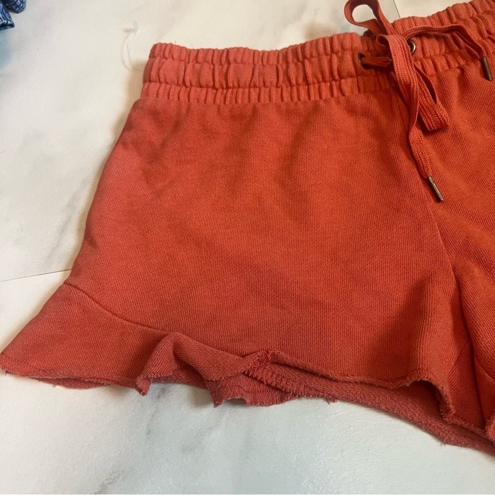 Aerie flounce cotton short terracotta orange xs - Picture 3 of 5